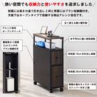 多機能トイレラック(オープンタイプ ダークブラウン) 2枚目画像