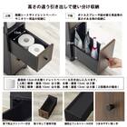 多機能トイレラック(オープンタイプ ダークブラウン) 5枚目画像