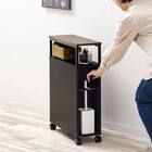 多機能トイレラック(オープンタイプ ダークブラウン) 11枚目画像