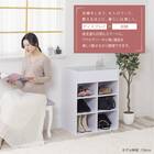 ディスプレイ付きコレクションオープンラック (ホワイト) 3枚目画像