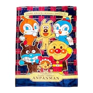 アンパンマンのハーフケット毛布(チェック)