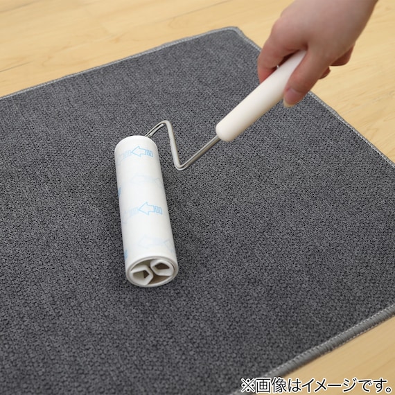 ファブリック素材の撥水・薄型トイレマット(60×70cm グレー) 5枚目画像