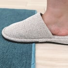 ファブリック素材の撥水・薄型キッチンマット(47×120cm ターコイズ) 3枚目画像