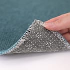 ファブリック素材の撥水・薄型キッチンマット(47×120cm ターコイズ) 5枚目画像