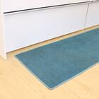ファブリック素材の撥水・薄型キッチンマット(47×120cm ターコイズ) 10枚目画像