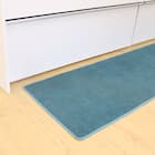 ファブリック素材の撥水・薄型キッチンマット(47×120cm ターコイズ) 10枚目画像
