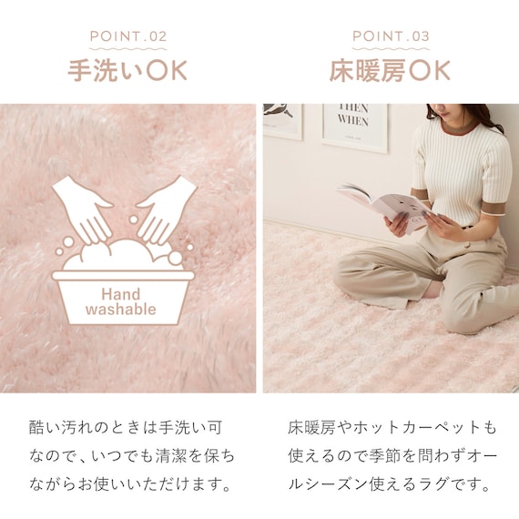 きらめくポコポコシャギーラグ 120×180cm (グレー) 7枚目画像