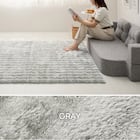 きらめくポコポコシャギーラグ 120×180cm (グレー) 14枚目画像