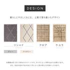 BOHOスタイル ウィルトンシャギーラグ(100×140cm リシャド/アイボリー) 12枚目画像