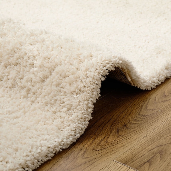 BOHOスタイル ウィルトンシャギーラグ(100×140cm リシャド/アイボリー) 20枚目画像