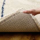 BOHOスタイル ウィルトンシャギーラグ(100×140cm リシャド/アイボリー) 22枚目画像