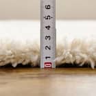 BOHOスタイル ウィルトンシャギーラグ(100×140cm リシャド/アイボリー) 23枚目画像