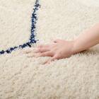 BOHOスタイル ウィルトンシャギーラグ(100×140cm リシャド/アイボリー) 24枚目画像