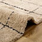 BOHOスタイル ウィルトンシャギーラグ(100×140cm クロア) 20枚目画像