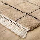 BOHOスタイル ウィルトンシャギーラグ(100×140cm クロア) 21枚目画像