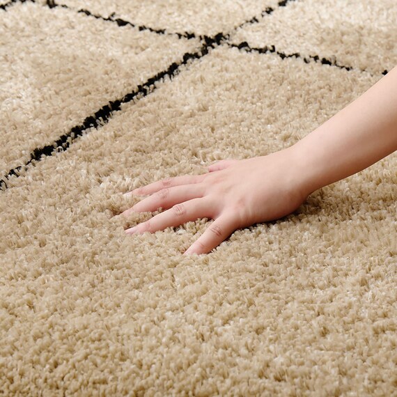 BOHOスタイル ウィルトンシャギーラグ(100×140cm ケユラ) 24枚目画像