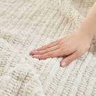 クッションにもなる ニット調スローケット(アンネ 130x180 アイボリー) 9枚目画像