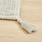 クッションにもなる ニット調スローケット(アンネ 130x180 アイボリー) 11枚目画像