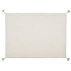 クッションにもなる ニット調スローケット(アンネ 130x180 アイボリー) 12枚目画像