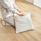 クッションにもなる ニット調スローケット(アンネ 130x180 アイボリー) 13枚目画像