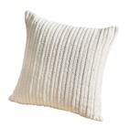 クッションにもなる ニット調スローケット(アンネ 130x180 アイボリー) 14枚目画像