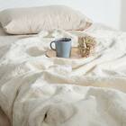 厚くボリューム感のある ニット調スローケット(ソフィマ 140x200 アイボリー) 4枚目画像