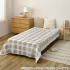 軽すぎず、安心感のあるガーゼケット(スクエア 90x120 GY) 2枚目画像