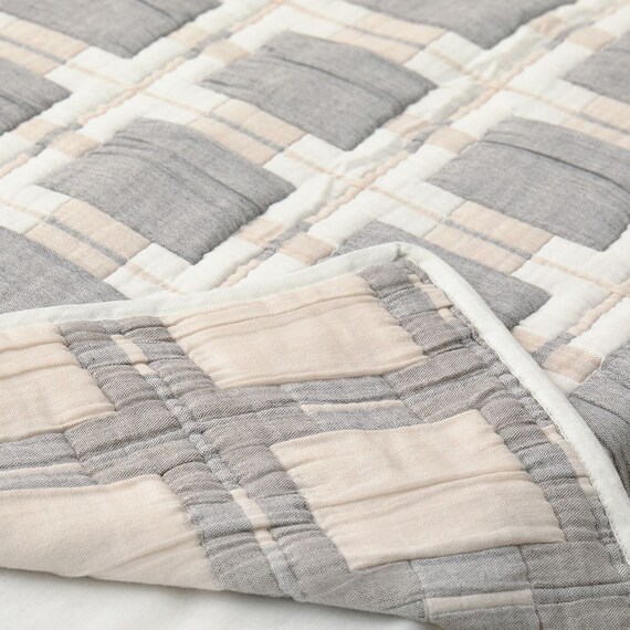 軽すぎず、安心感のあるガーゼケット(スクエア 90x120 GY) 7枚目画像