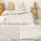 軽すぎず、安心感のあるガーゼケット(ライン 90x120 GY) 1枚目画像