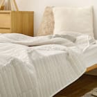 軽すぎず、安心感のあるガーゼケット(ライン 90x120 GY) 4枚目画像