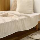 軽すぎず、安心感のあるガーゼケット(ライン 90x120 BE) 4枚目画像