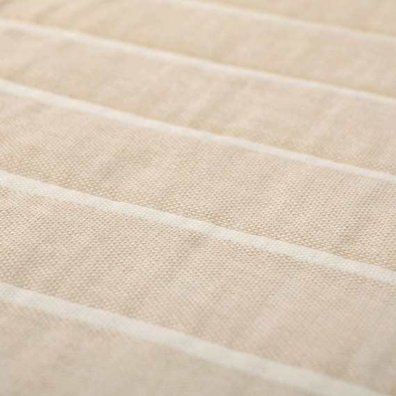 軽すぎず、安心感のあるガーゼケット(ライン 90x120 BE) 6枚目画像