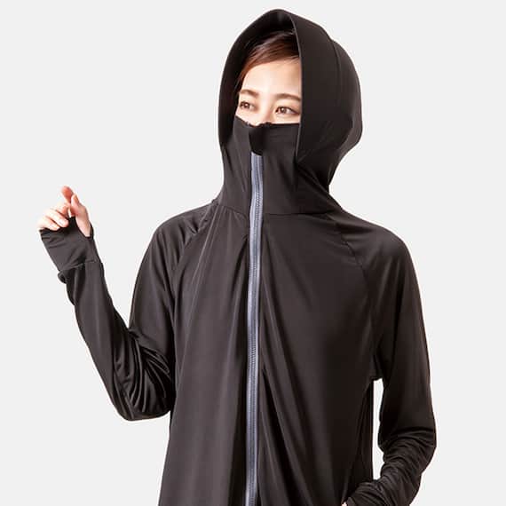 UVパーカー(シャイン M ブラック) 1枚目画像