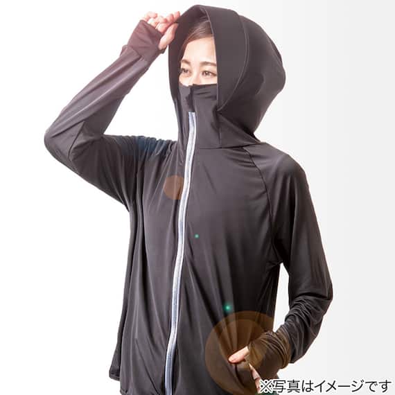 UVパーカー(シャイン M ブラック) 3枚目画像