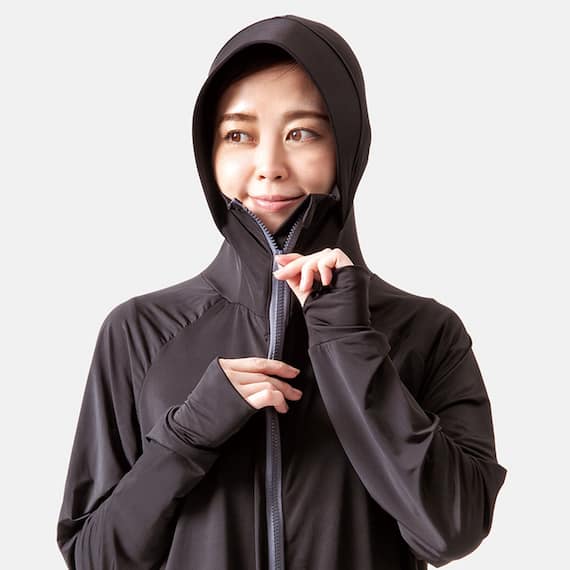 UVパーカー(シャイン M ブラック) 5枚目画像