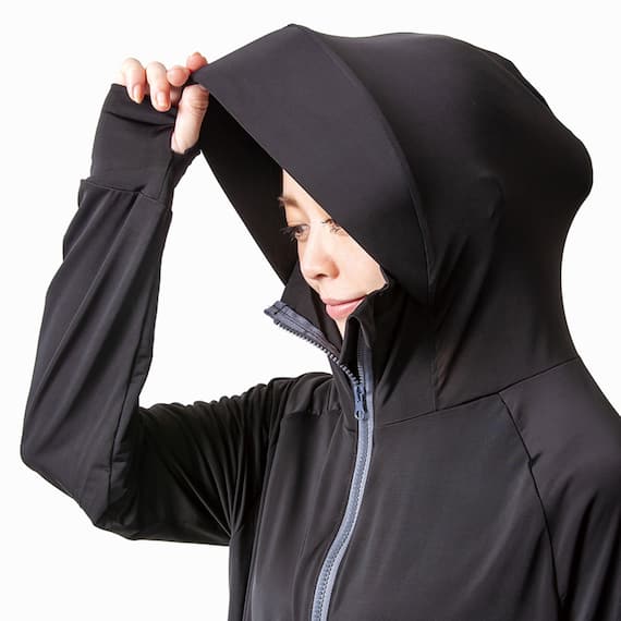 UVパーカー(シャイン M ブラック) 8枚目画像