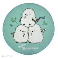 ぼく、シマエナガ。インテリアマット(グリーン)