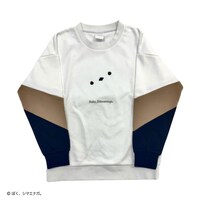 ぼく、シマエナガ。スウェットセットアップ(ホワイトブラックL)