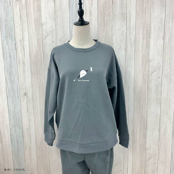 ぼく、シマエナガ。スウェットセットアップ(グレーL) 7枚目画像
