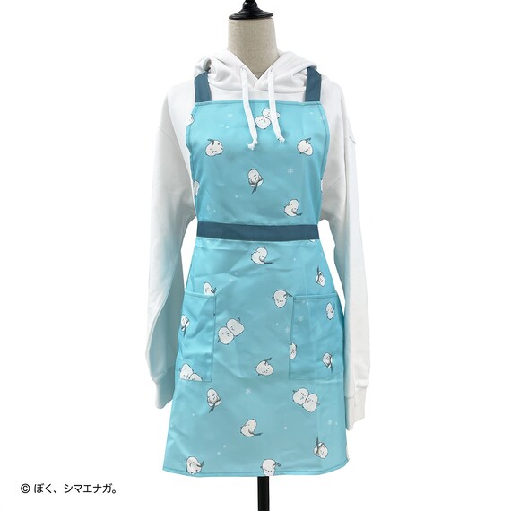 ぼく、シマエナガ。エプロン(ブルー) 2枚目画像