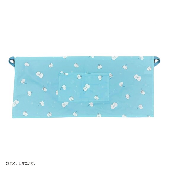 ぼく、シマエナガ。カフェエプロン(ブルー) 1枚目画像