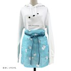 ぼく、シマエナガ。カフェエプロン(ブルー) 2枚目画像