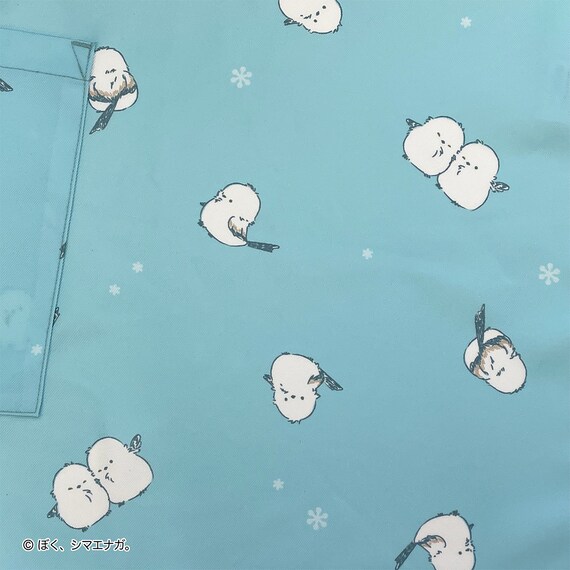 ぼく、シマエナガ。カフェエプロン(ブルー) 3枚目画像