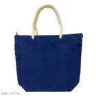 ぼく、シマエナガ。 ジッパー付きトート(ネイビー) 4枚目画像