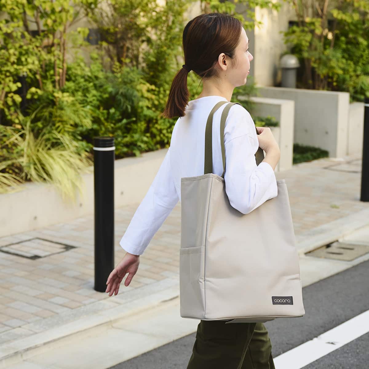 トートバッグ&お買い物カート 22L(グレー) | ニトリネット【公式