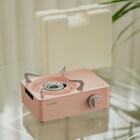 トゥインクルミニストーブ 風に強いカセットコンロ(ピンク) 1枚目画像