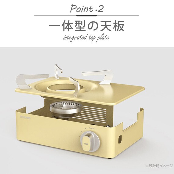 トゥインクルミニストーブ 風に強いカセットコンロ(ピンク) 6枚目画像