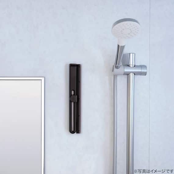 コンパクト水切りワイパー マグネット付き(ブラック) 3枚目画像