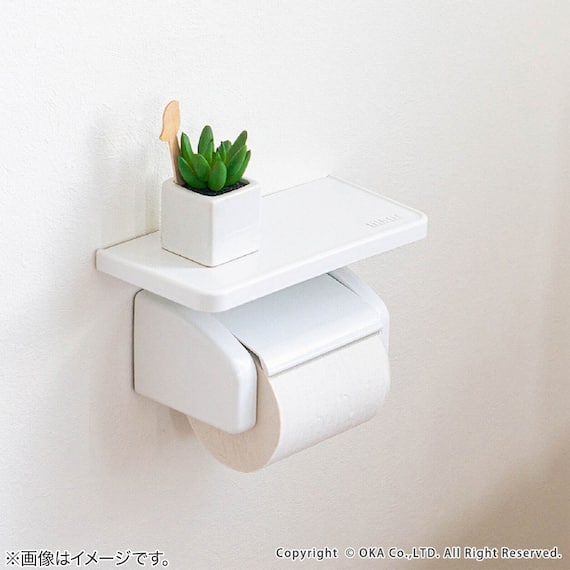 片手でカット ペーパーホルダー(棚付き) 8枚目画像