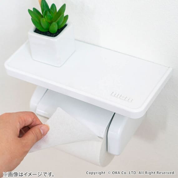 片手でカット ペーパーホルダー(棚付き) 9枚目画像